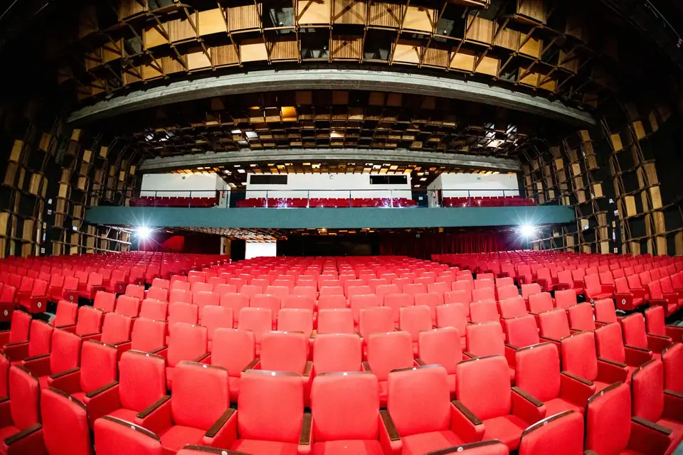 Palco visto de cima